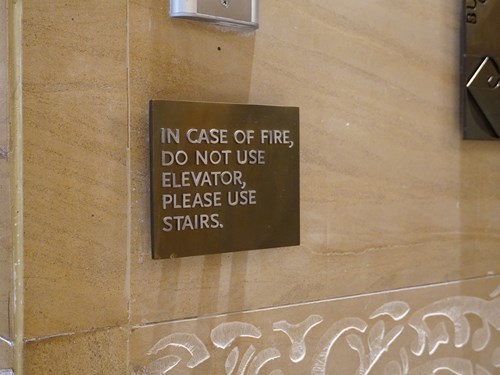 1. Fire escape route